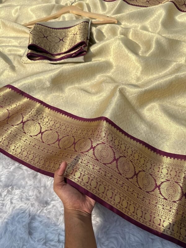 Banarasi tissue soft silk saree - Image 2