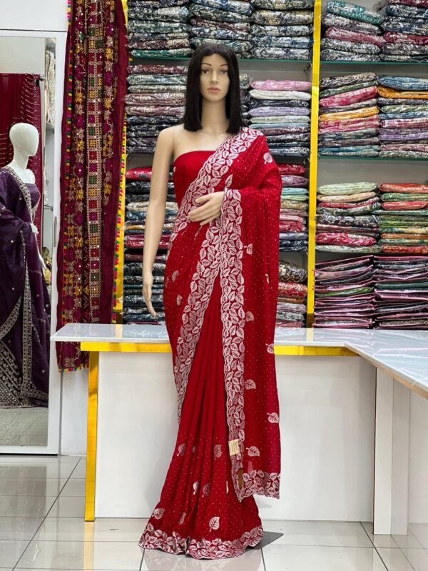 Vichitra silk saree