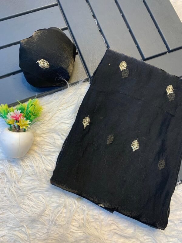 Dual tone space silk sarees - Image 5