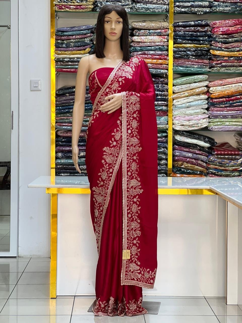 Fandy satin silk sarees - Image 5