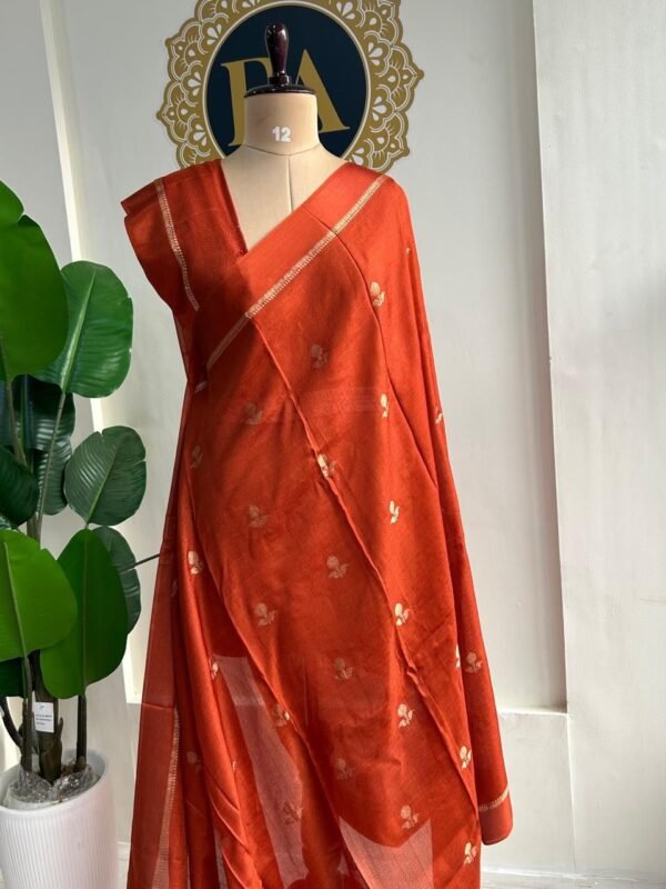 Viscose Khadi silk saree - Image 14