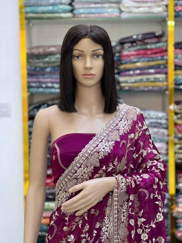 Grand dinner sarees - Image 5