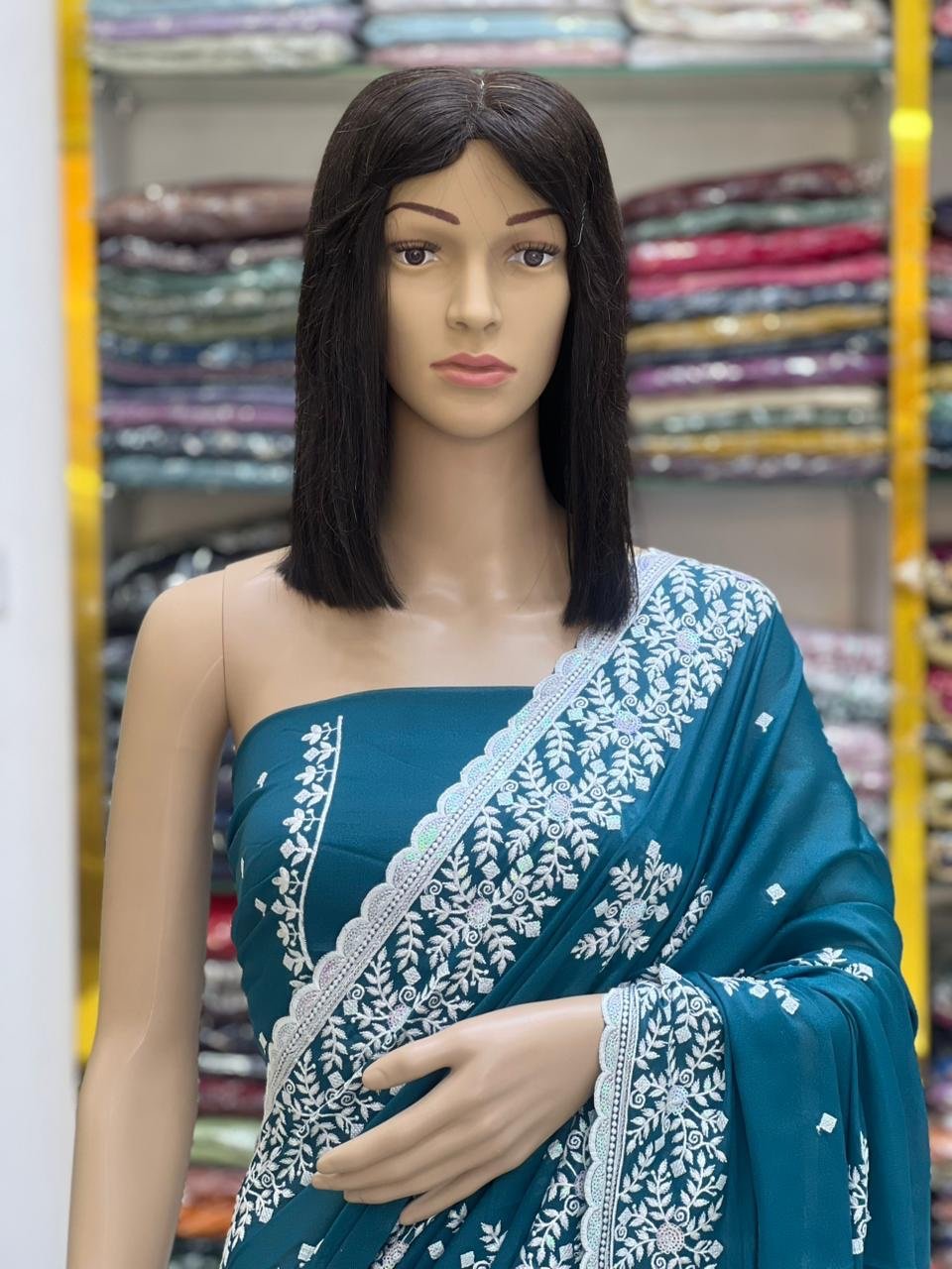 Georgette sarees - Image 7