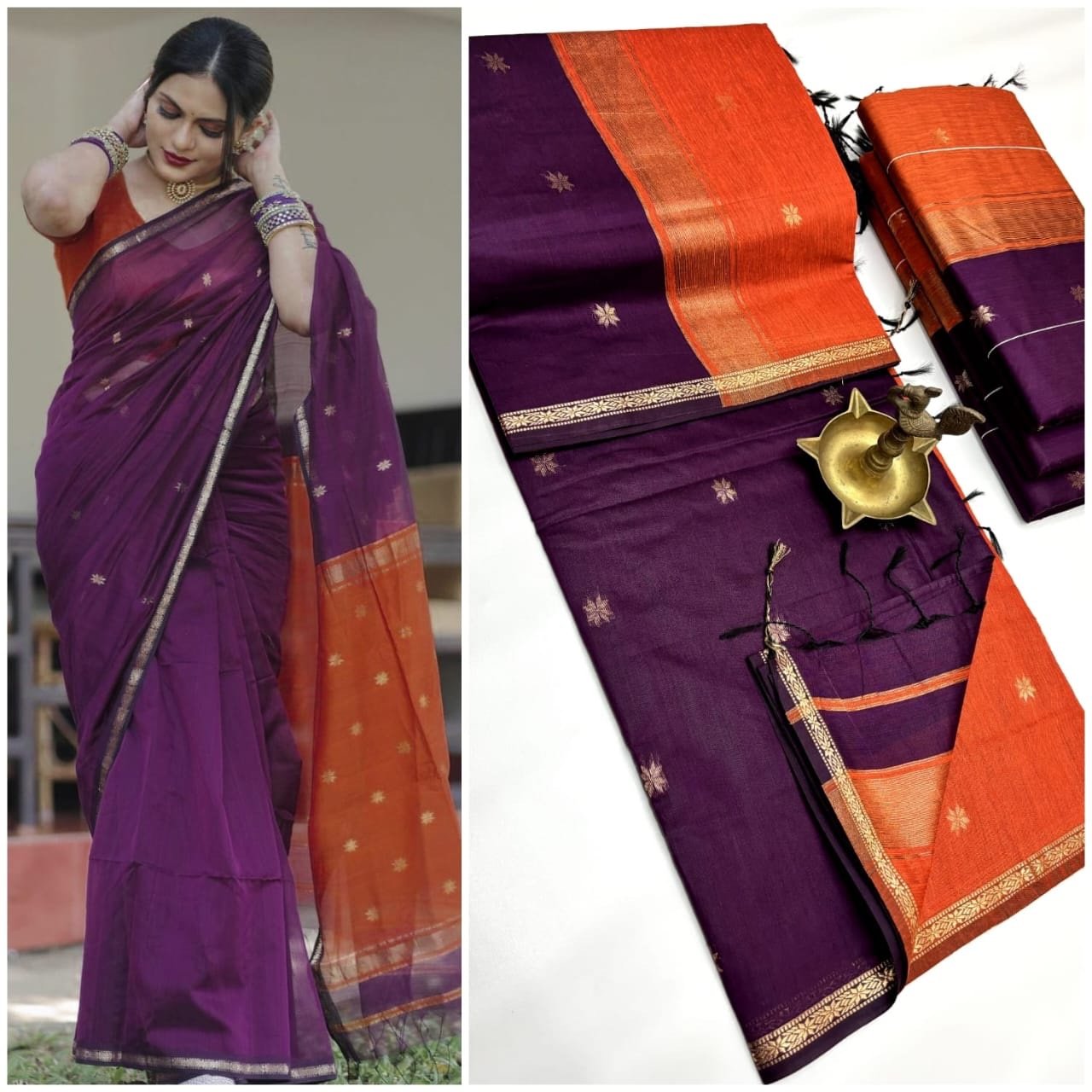 Silk cotton sarees - Image 30