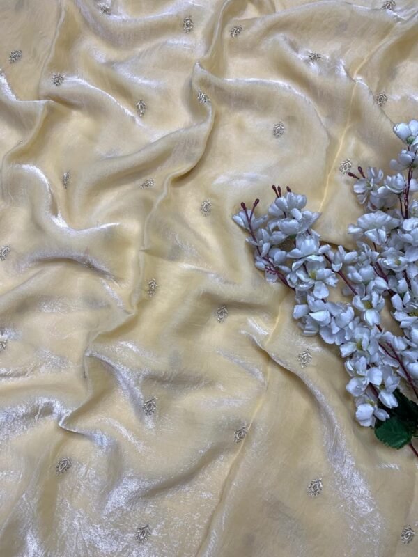 Dual tone space silk sarees - Image 8