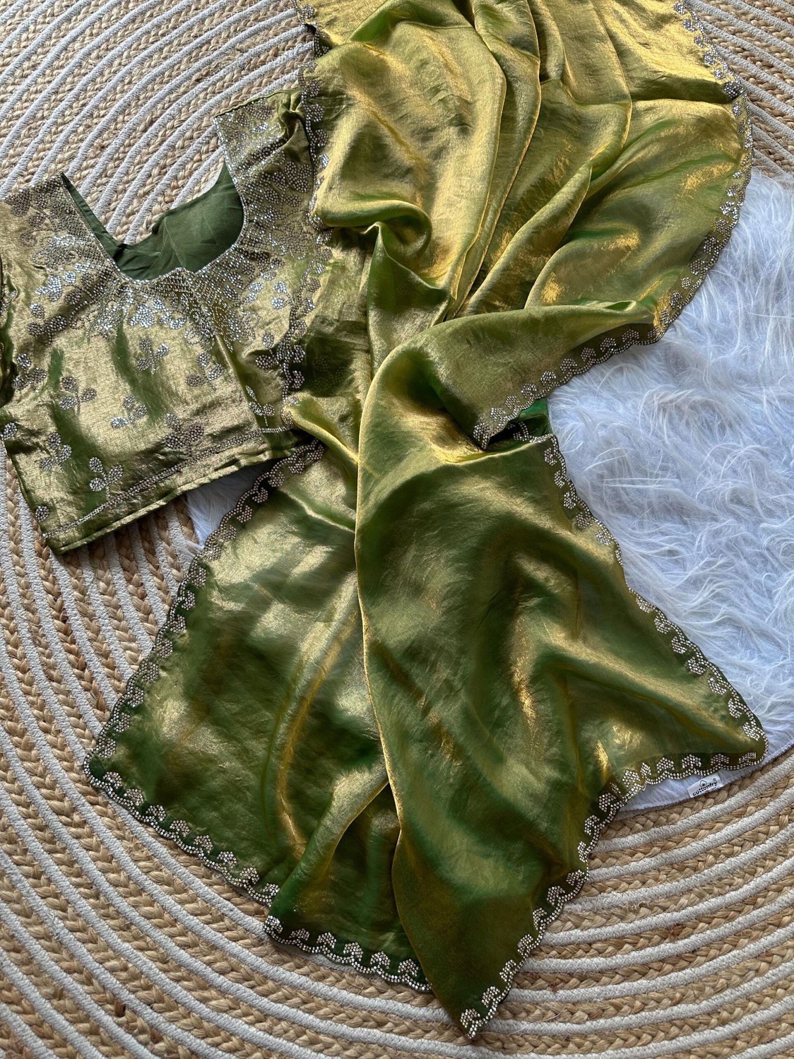 Saree with stitched blouse - Image 4