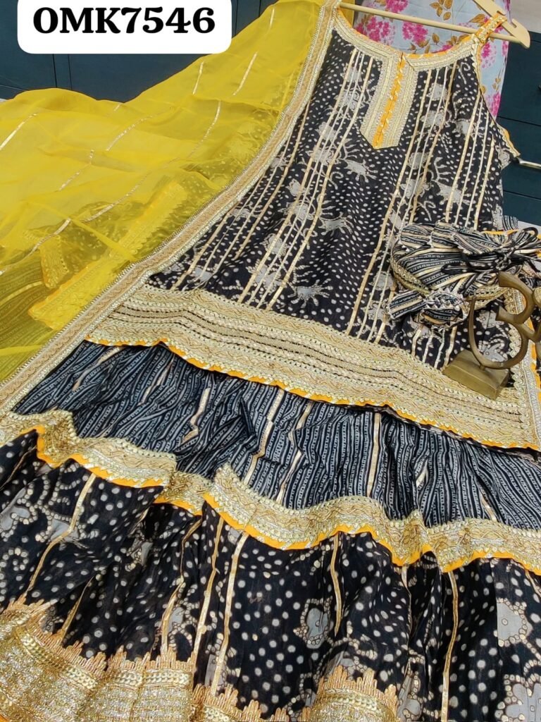 Sharara set with Potli bag