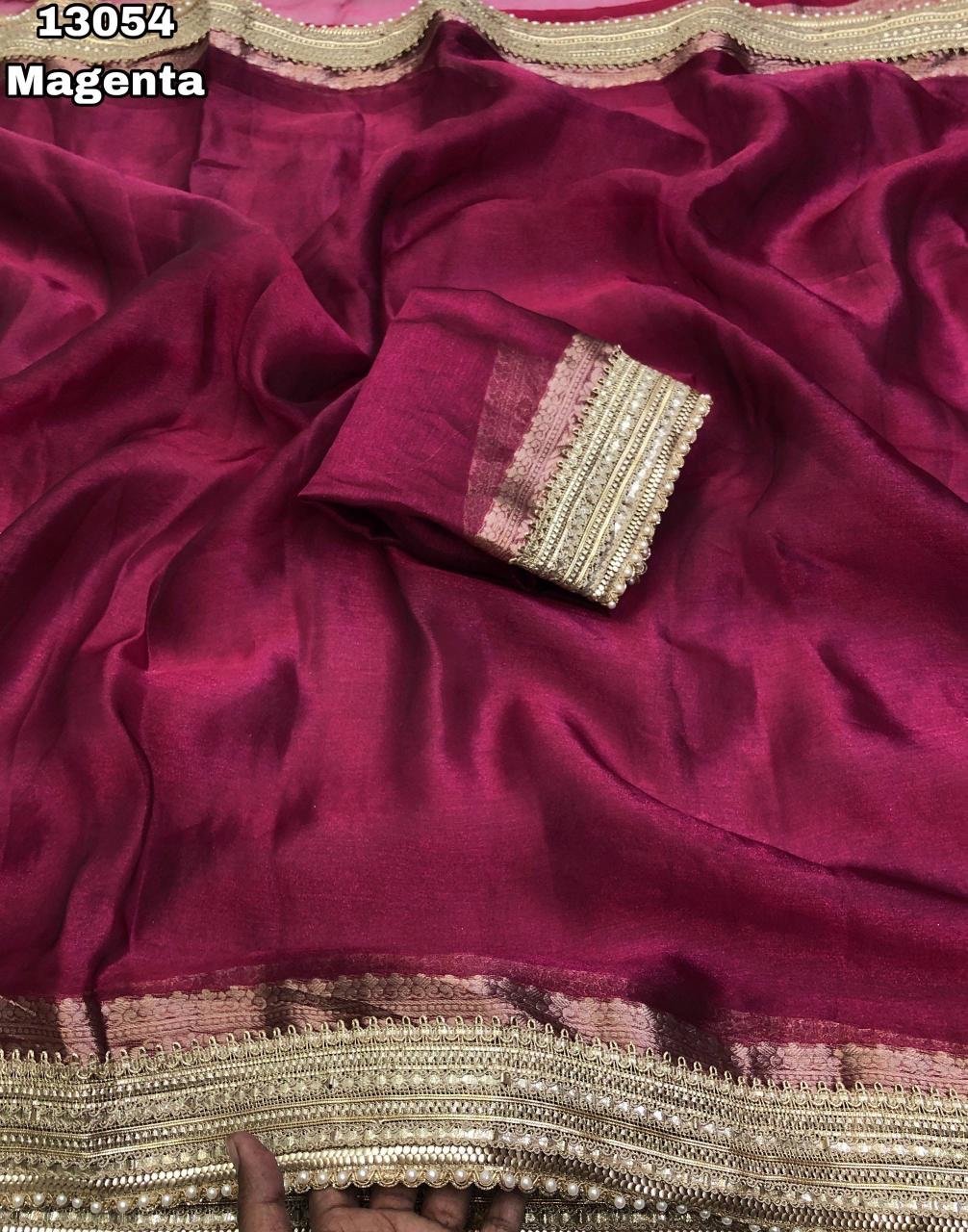 Banarasi tissue silk sarees - Image 2