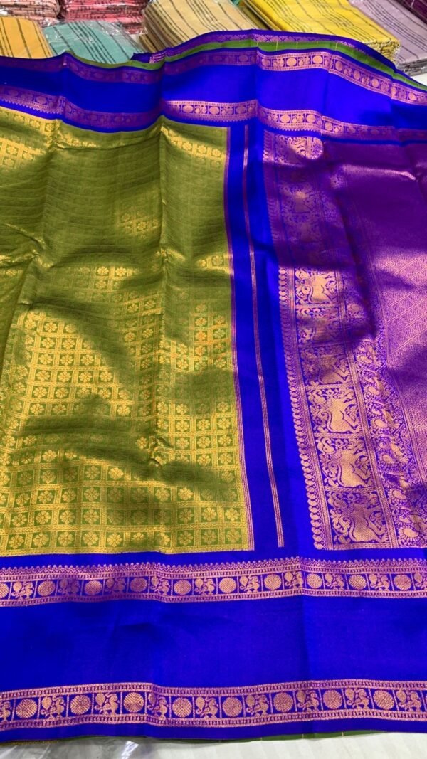 Bridesmaids semi silk sarees - Image 3