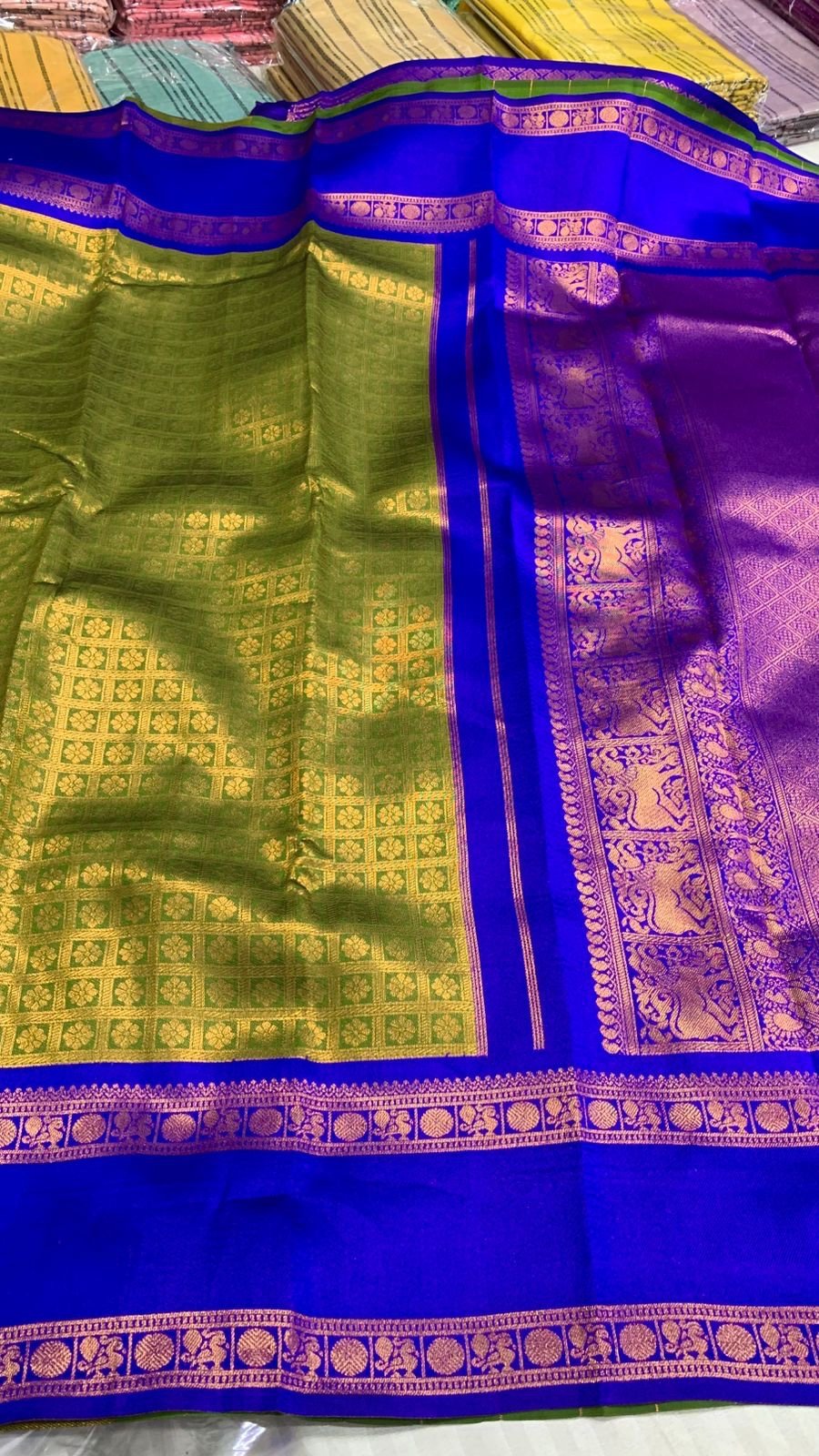 Bridesmaids semi silk sarees - Image 3