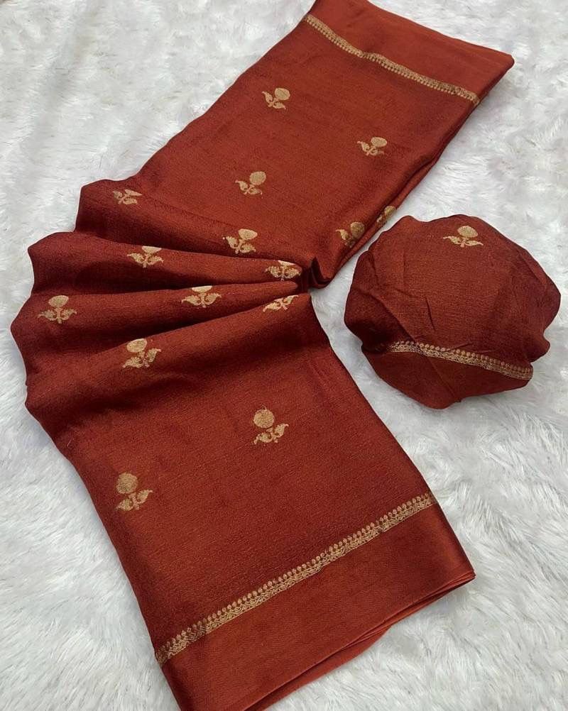 Viscose Khadi silk saree - Image 25