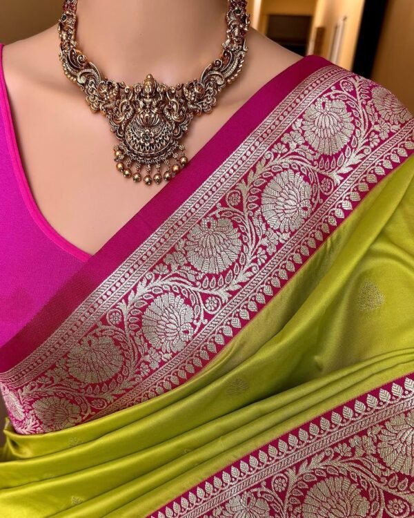 Soft banarasi silk saree - Image 10