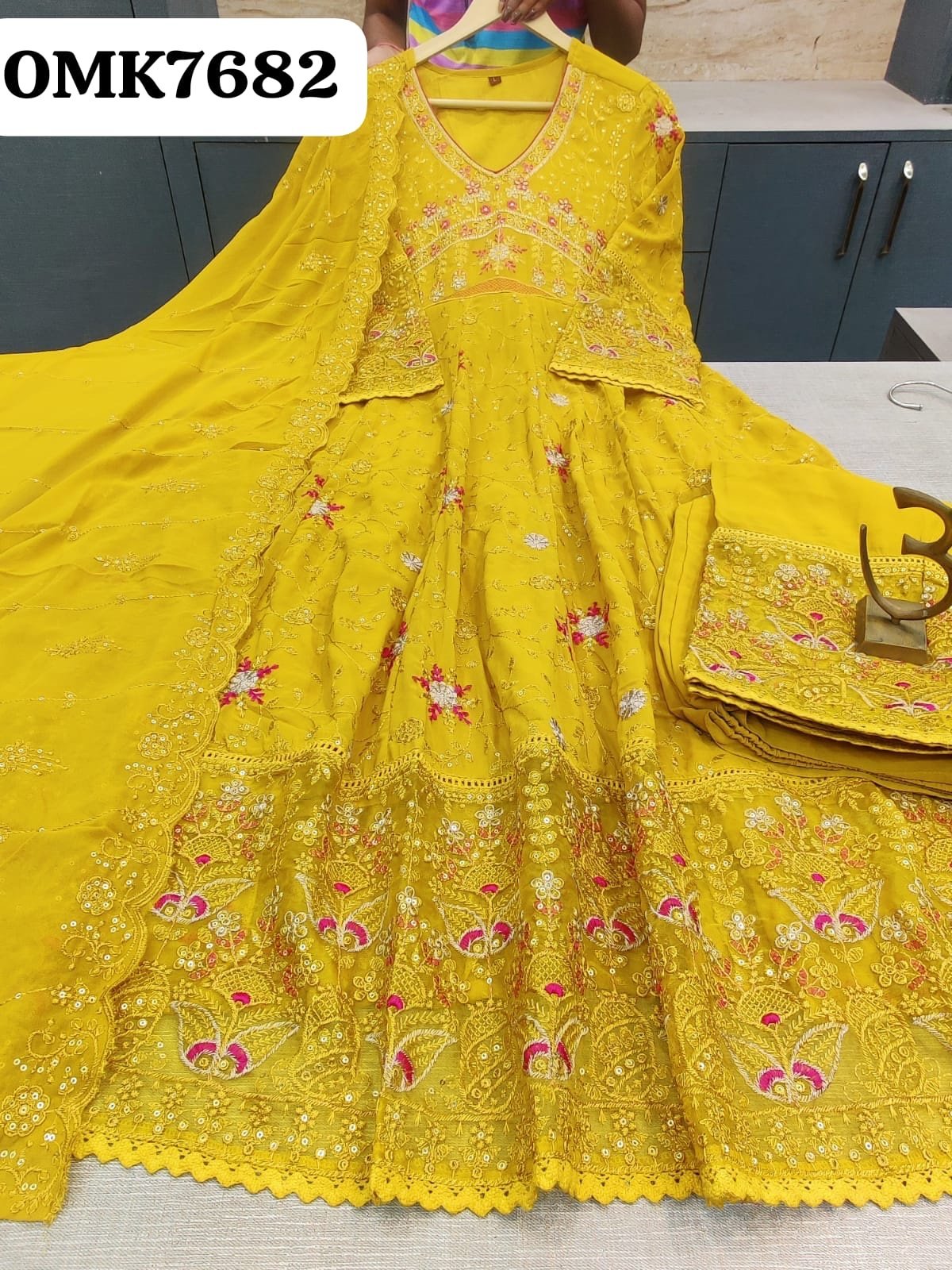 Georgette anarkali - Image 8