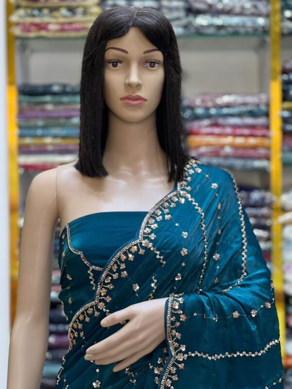Fandy satin silk sarees - Image 7