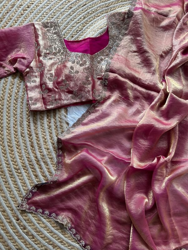 Saree with stitched blouse - Image 6