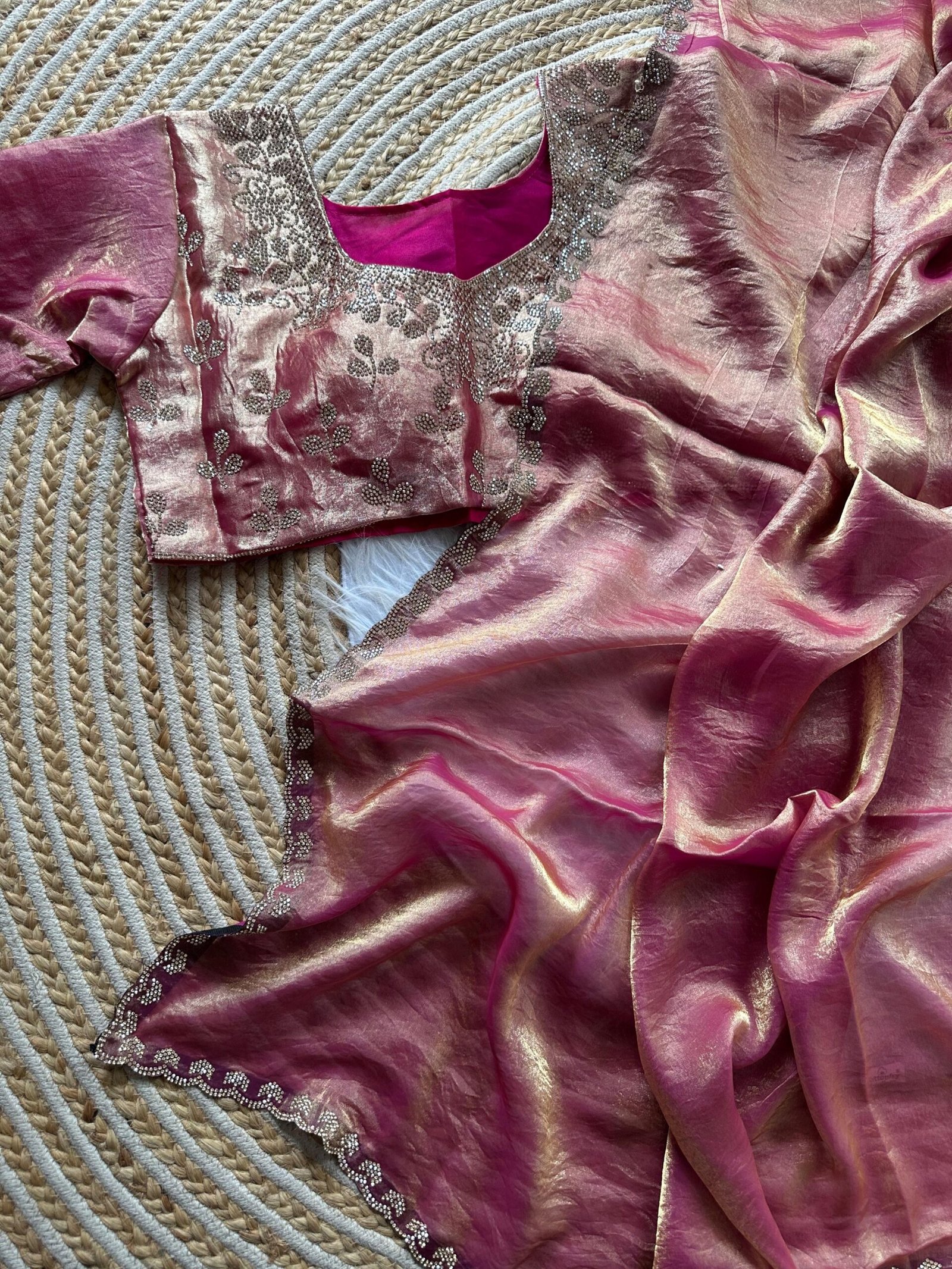 Saree with stitched blouse - Image 6