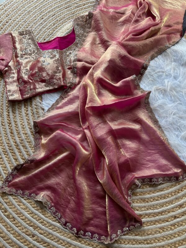 Saree with stitched blouse - Image 3