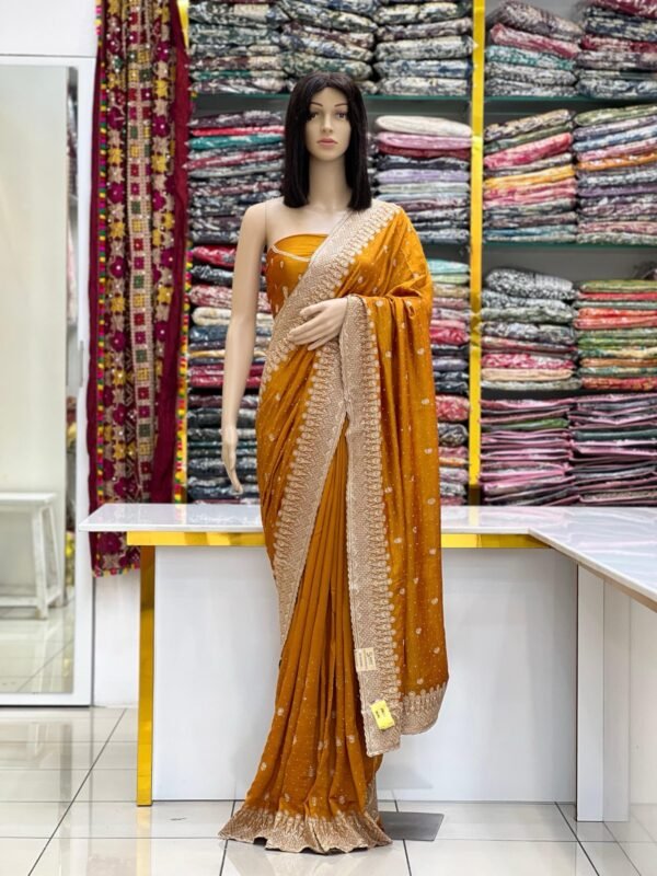 Vichitra silk sarees - Image 11