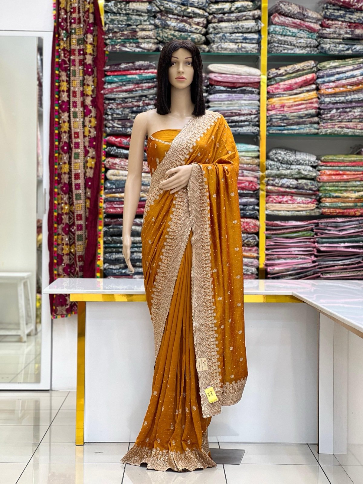 Vichitra silk sarees - Image 11