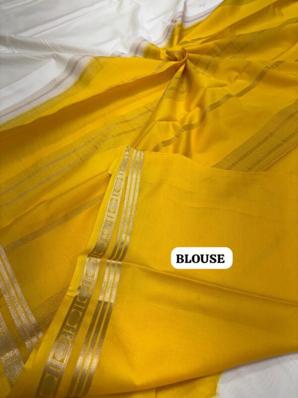 Mysore crepe silk saree - Image 8