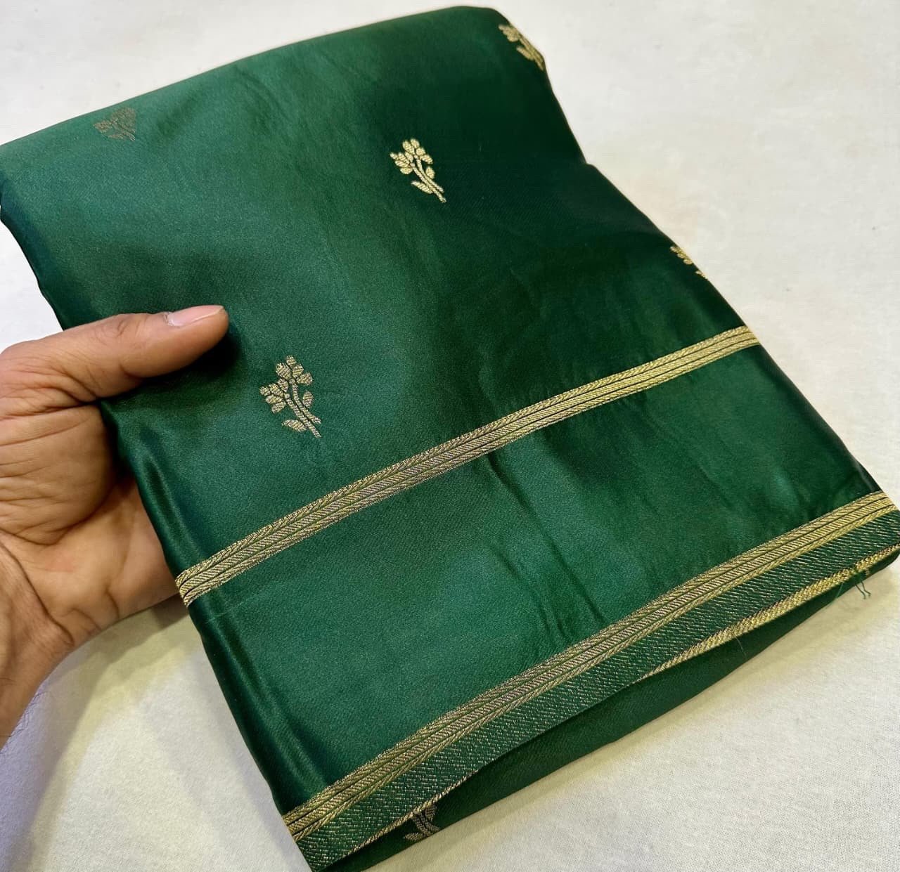 Satin silk sarees - Image 4
