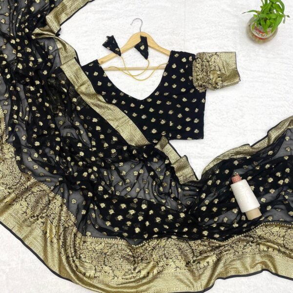 Viscose georgette sarees - Image 7