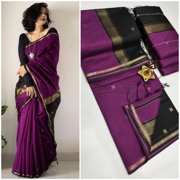 Silk cotton sarees - Image 19