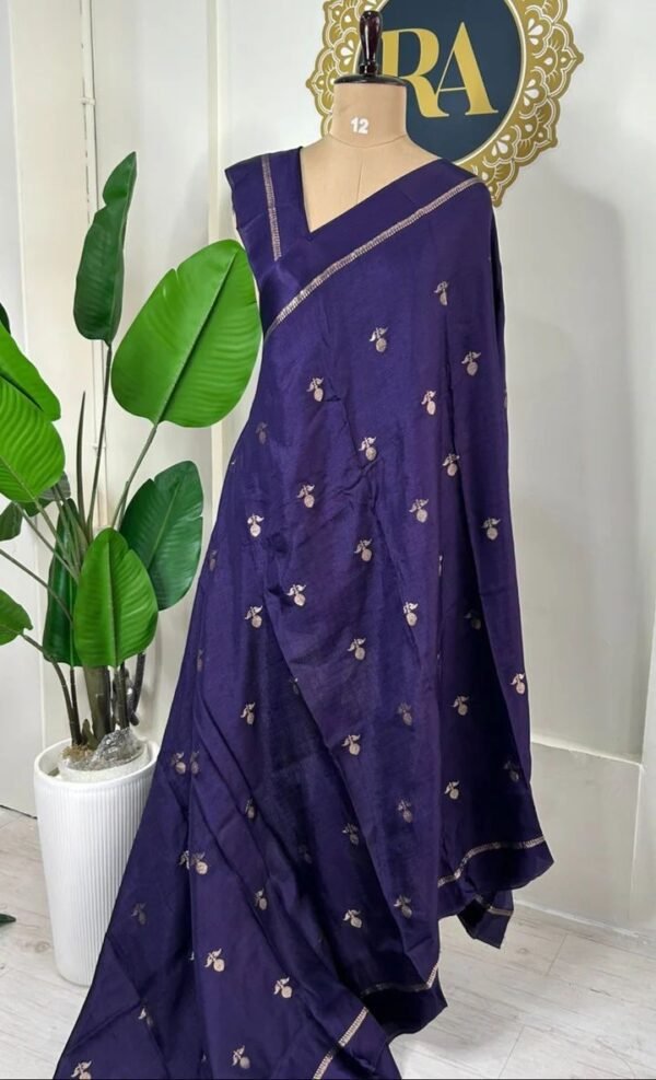 Viscose Khadi silk saree - Image 13