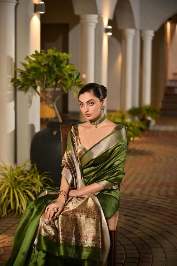 Khadi silk sarees - Image 11