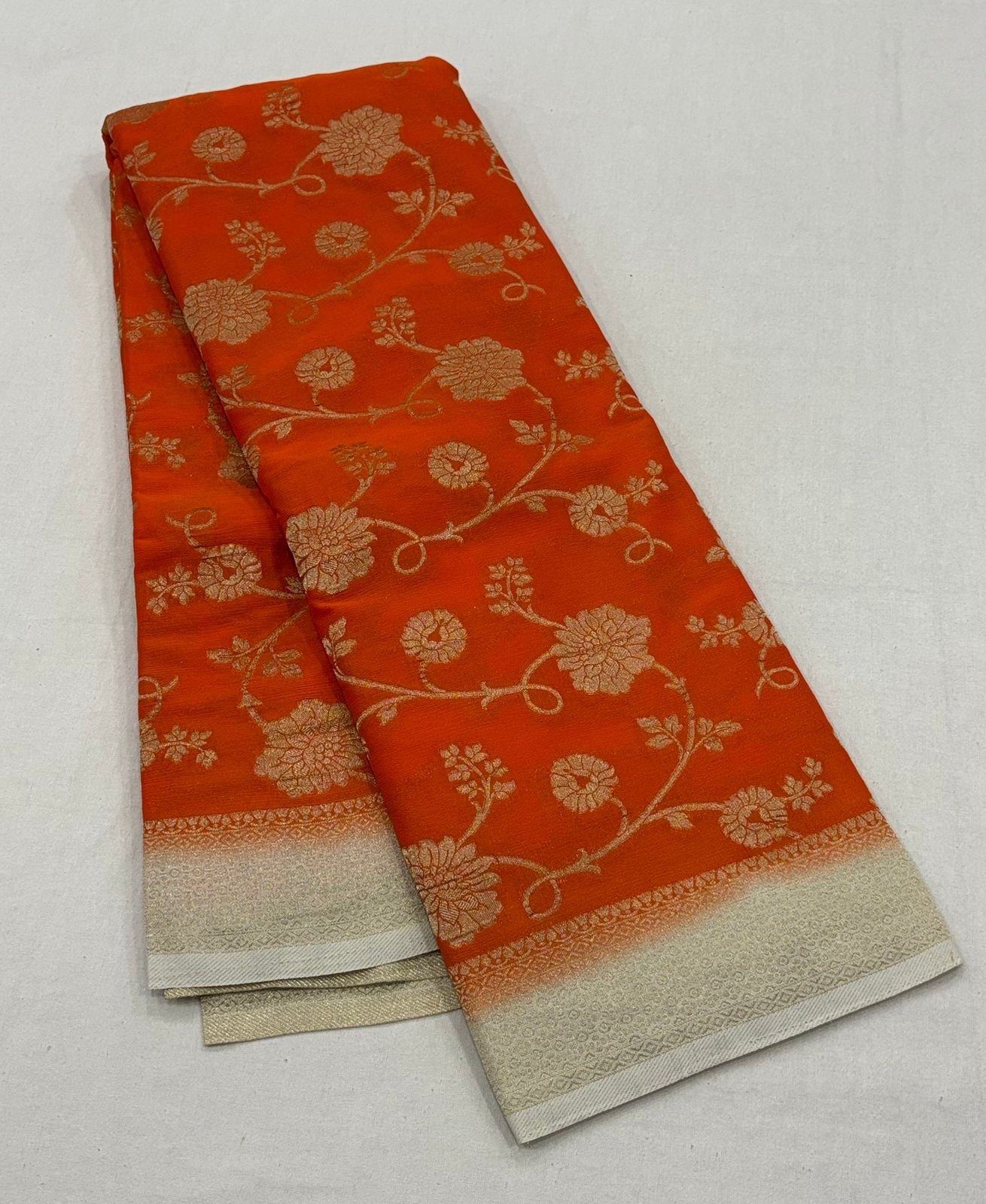 Banarasi Khadi georgette sarees - Image 11