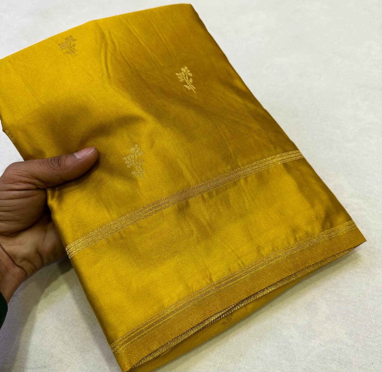 Satin silk sarees - Image 5