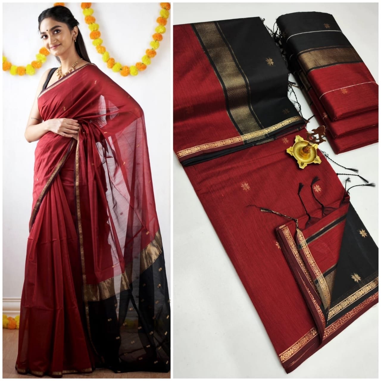 Silk cotton sarees - Image 26