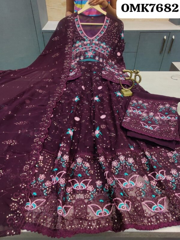 Georgette anarkali - Image 4