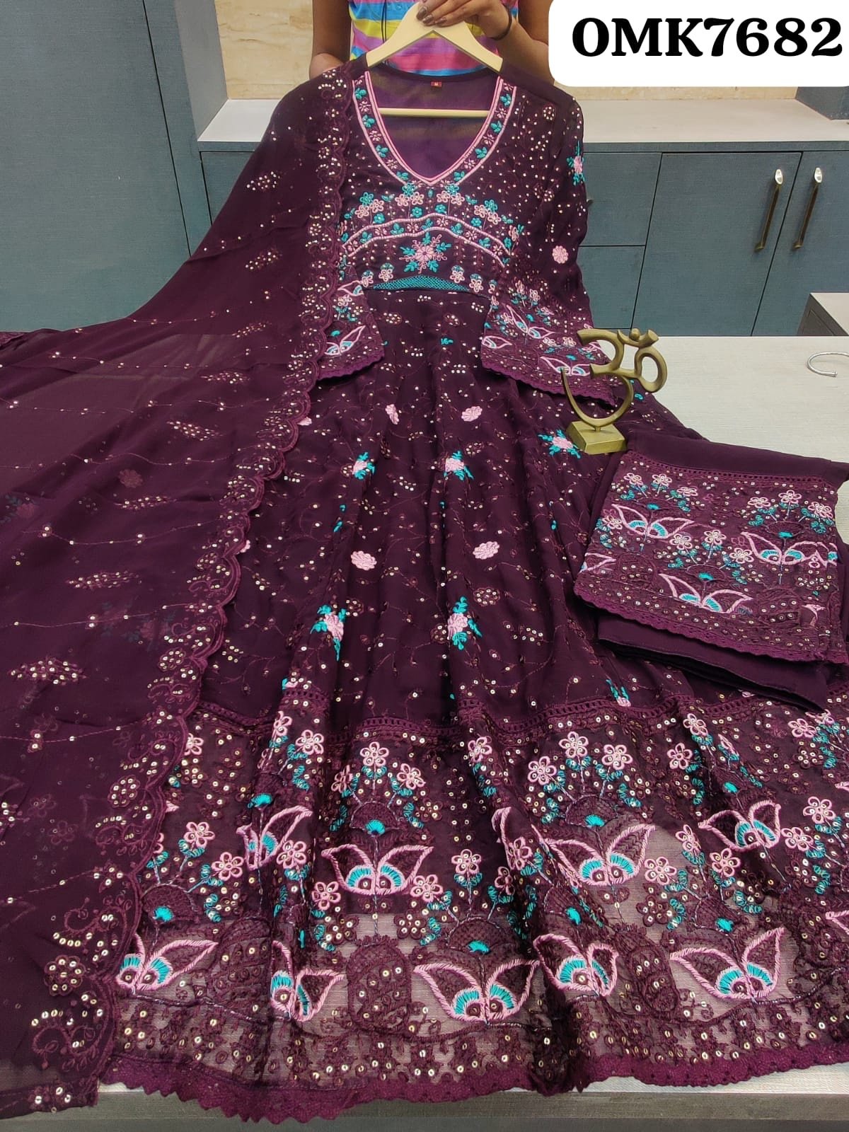 Georgette anarkali - Image 4