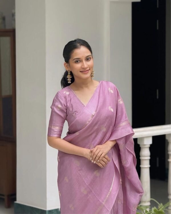 Viscose Khadi silk saree - Image 8