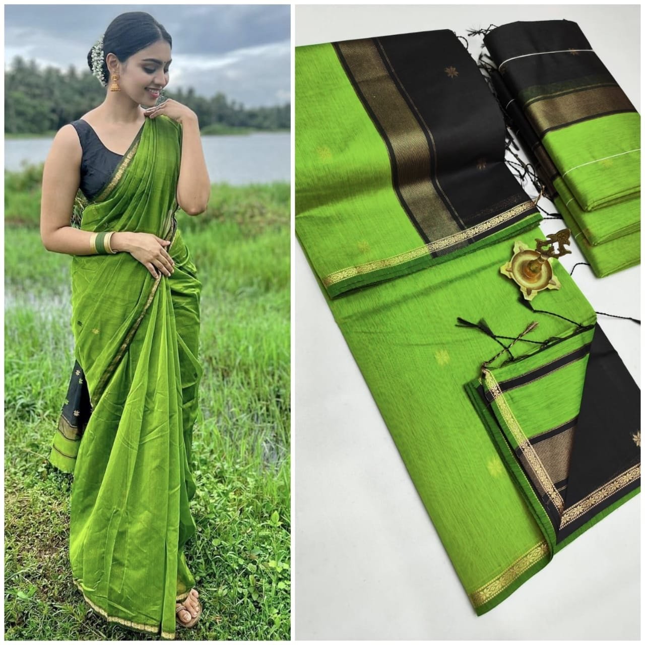 Silk cotton sarees - Image 38