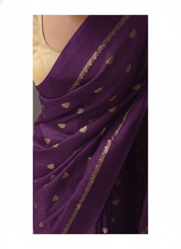 Viscose Khadi silk saree - Image 6