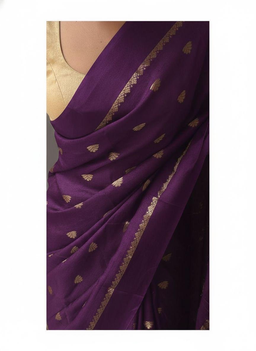 Viscose Khadi silk saree - Image 6