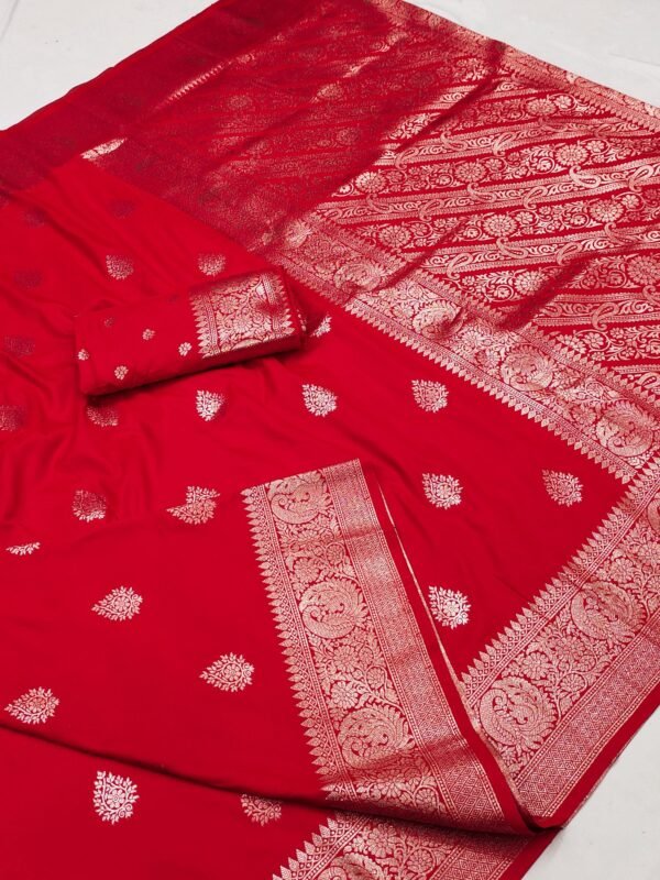 Soft banarasi silk saree - Image 5