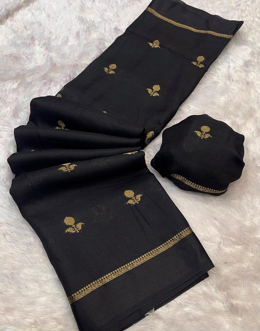Viscose Khadi silk saree - Image 20