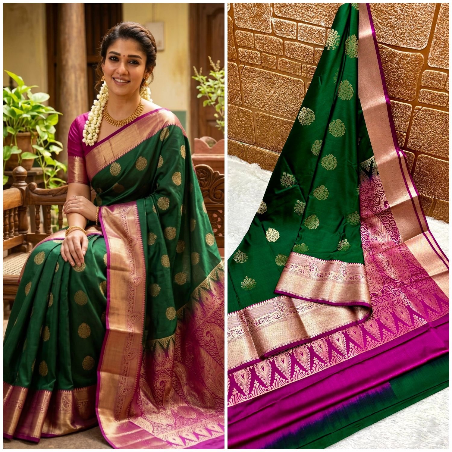 Kanchi silk sarees - Image 1