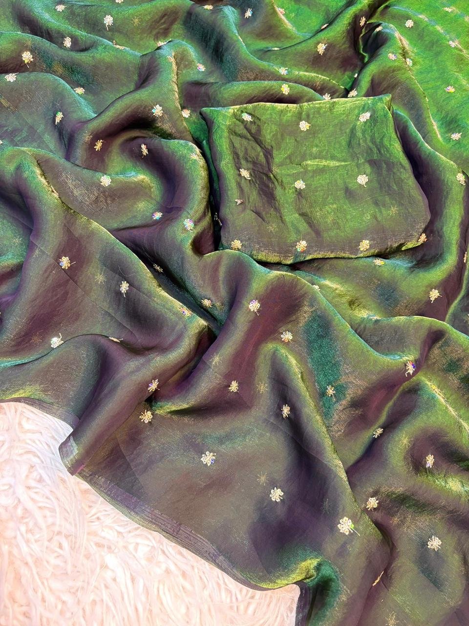 Space silk sarees - Image 1