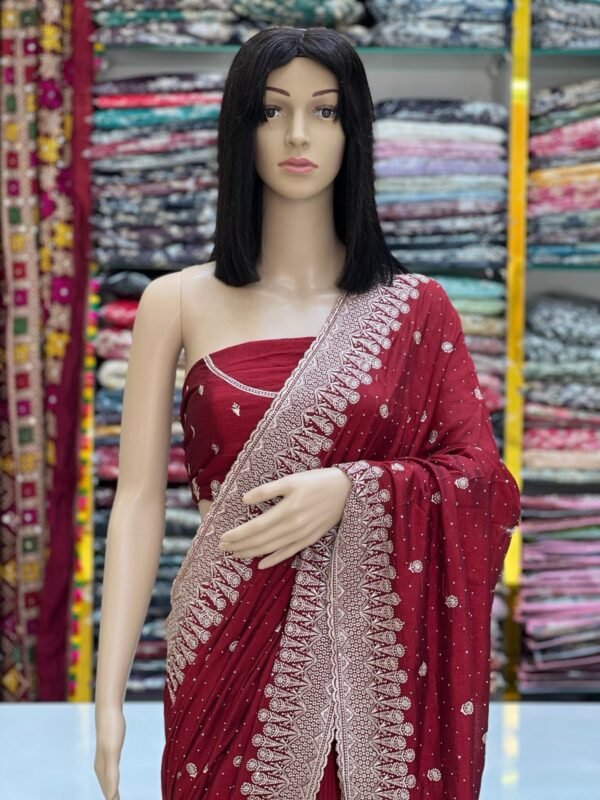 Vichitra silk sarees - Image 2
