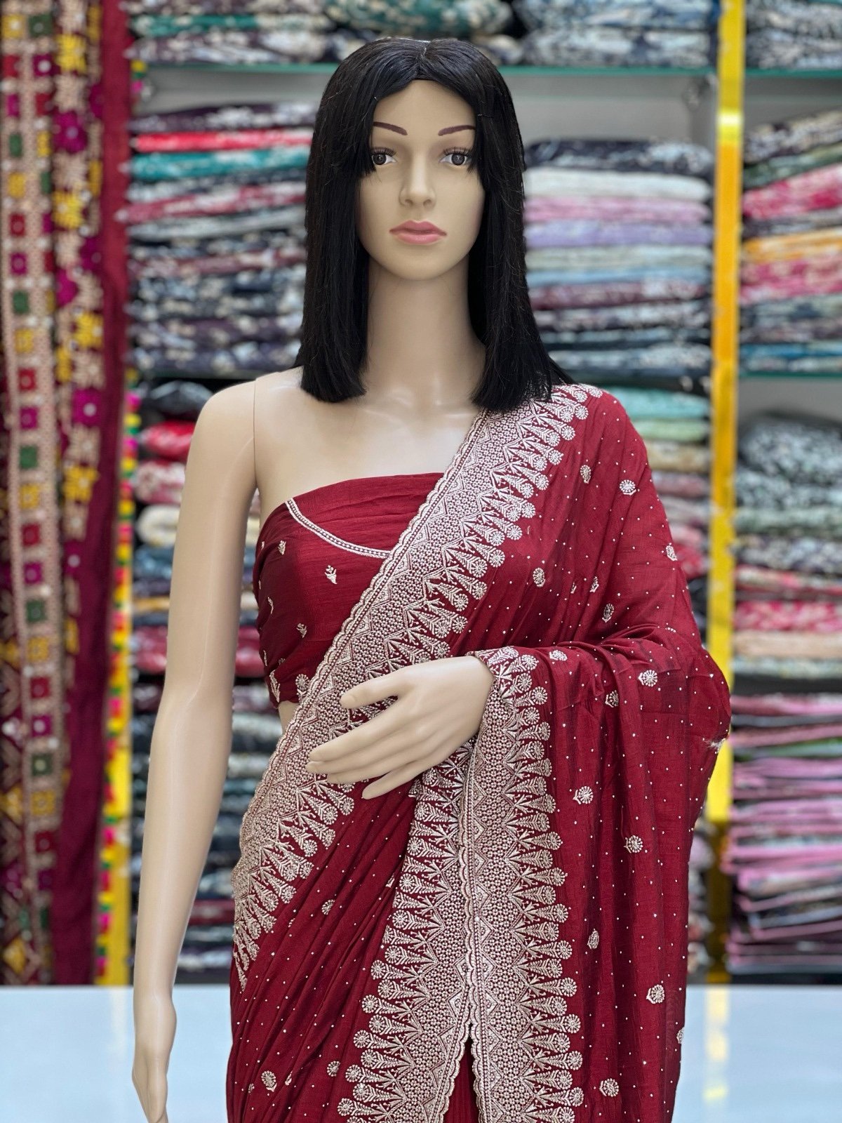 Vichitra silk sarees - Image 2