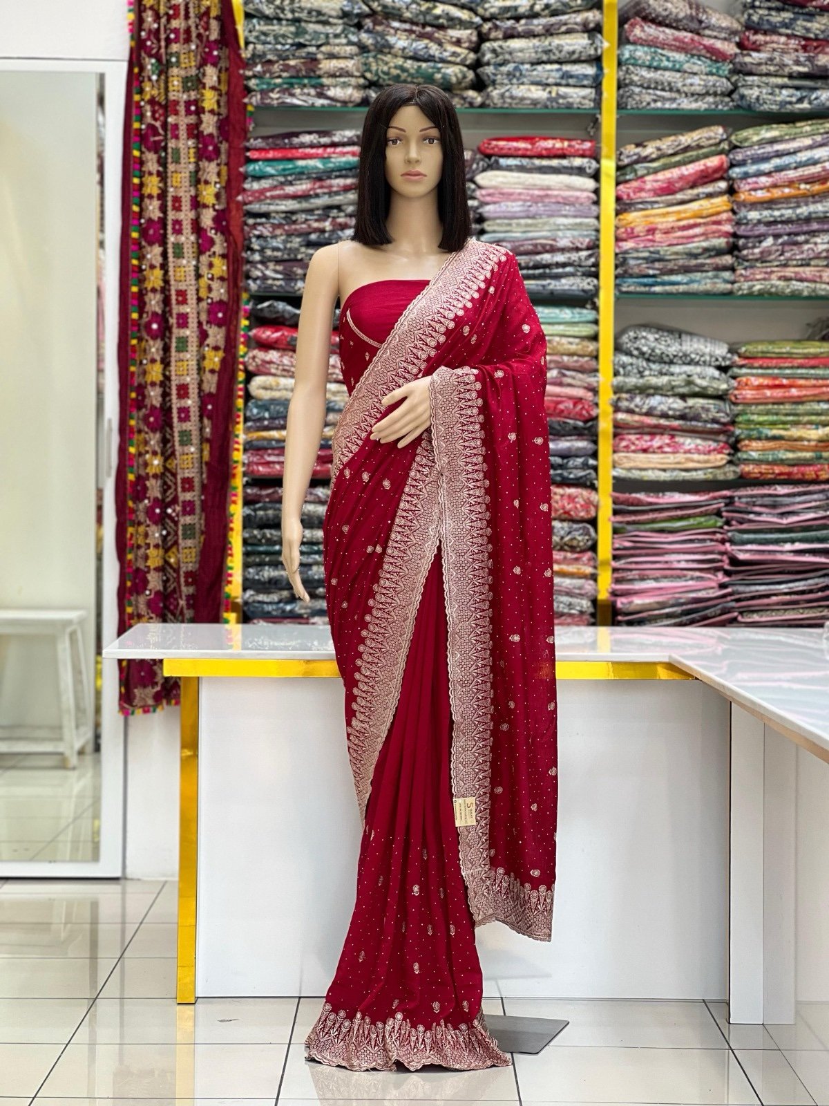 Vichitra silk sarees - Image 1