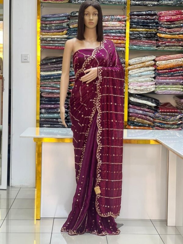 Fandy satin silk sarees - Image 5