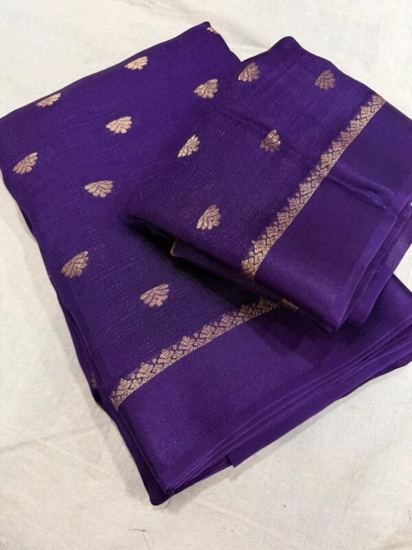 Viscose Khadi silk saree - Image 7
