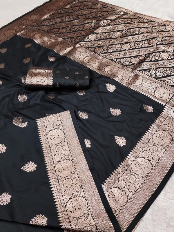 Soft banarasi silk saree - Image 8