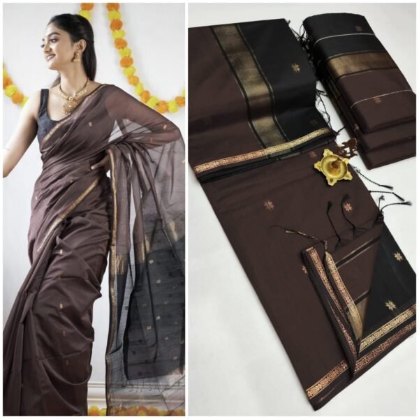 Silk cotton sarees - Image 21