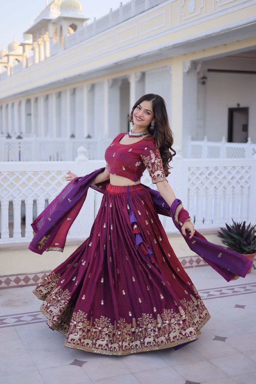 Fendy silk lehenga - Image 1